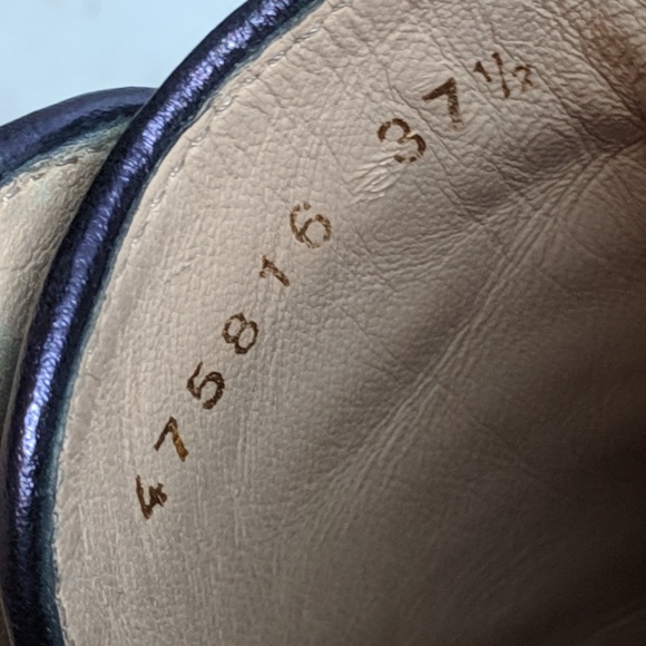 SOLD Gucci Peggy Glitter Blue Platform Sneakers - Picture 4 of 6